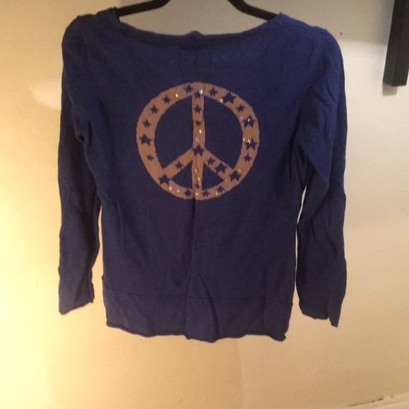 Cashmere Blend Blue Sweater S - Picture 3 of 3